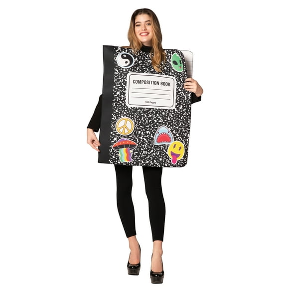 Rasta Imposta School College Composition Notebook Costume, Adult One Size