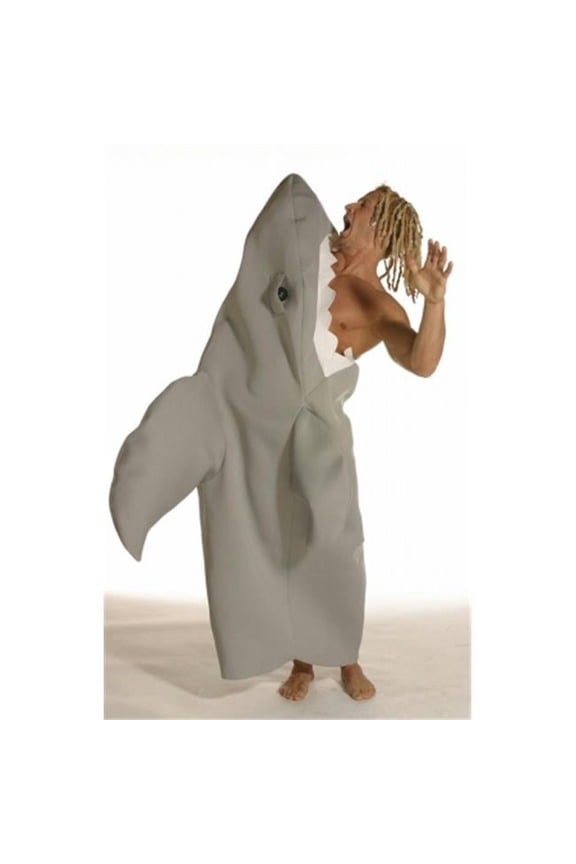 Shark Attack Costume, Gray, One Size