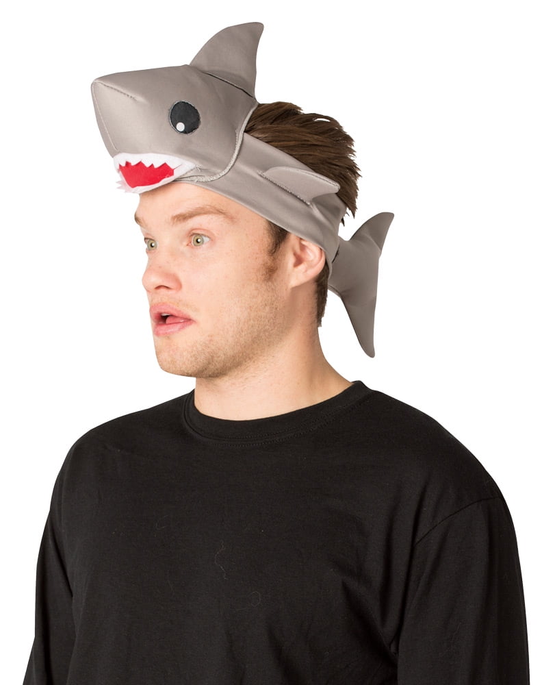 Rasta Imposta Shark Headband Fancy-Dress Costumes Unisex Halloween Adult with Foam Fins for Adults