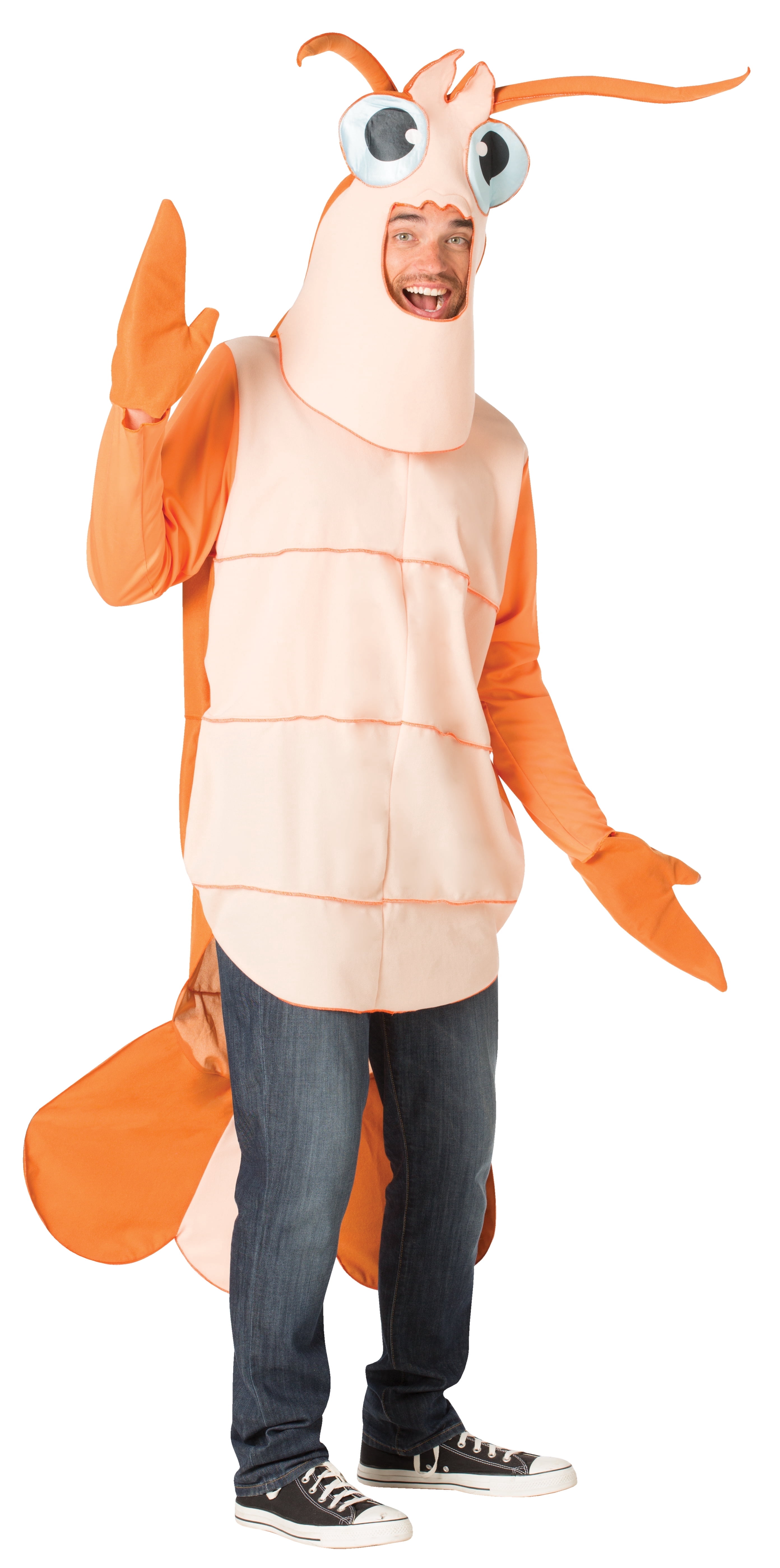 Rasta Imposta Shrimp Crustacean Halloween Costume, Men's Adult One Size, (40-46)