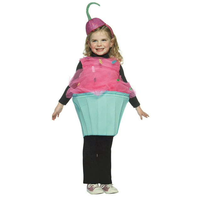 Rasta Imposta Sweet Eats Cupcake Girl's Halloween Fancy-Dress Costume for Toddler, 3T-4T