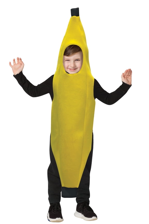 Ultimate Banana Halloween Costume, Child Size 4-6, Yellow