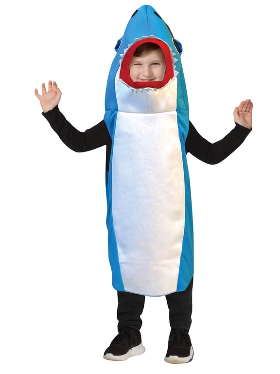 Ultimate Blue Shark Kids Party Dress Up Halloween Costume, Child Size 4-6
