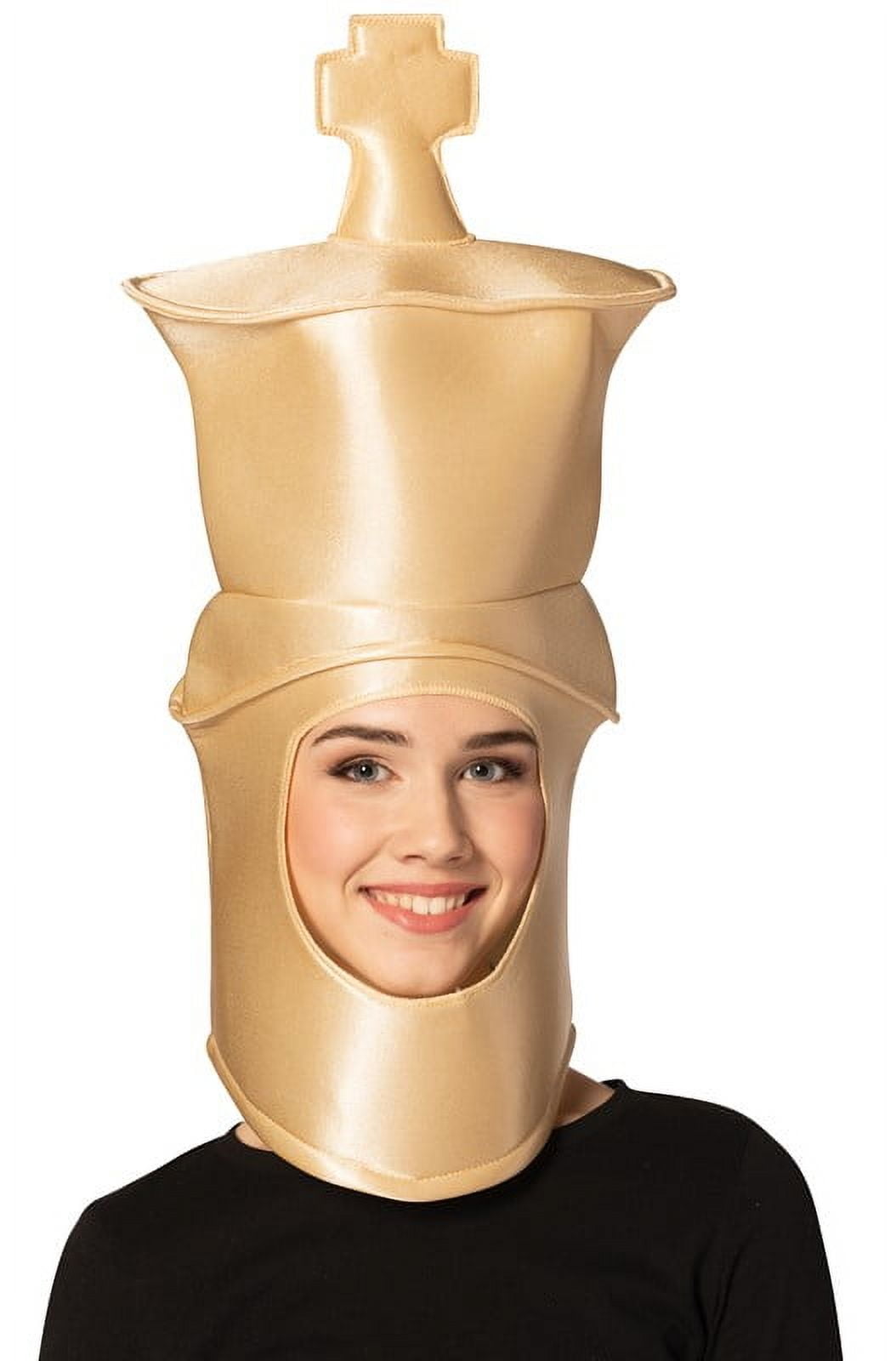 Rasta Imposta Ultimate Deluxe Beige King&nbsp;Chess Headpiece Halloween Mask Costume, Adult One Size, R1304-OS