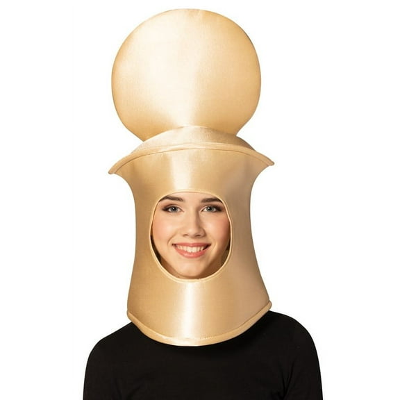 Rasta Imposta Ultimate Deluxe Beige Pawn Chess Headpiece Halloween Mask Costume, Adult One Size, R1306-OS