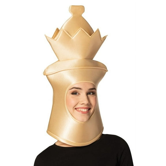 Rasta Imposta Ultimate Deluxe Beige Queen Chess Headpiece Halloween Mask Costume, Adult One Size, R1307-OS