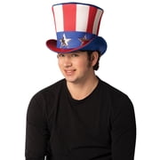 Rasta Imposta Ultimate Deluxe Uncle Sam Hat, Red, Adult One Size, R772-OS, White and Blue,