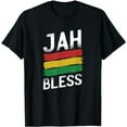 thumbnail image 1 of Rasta Jah Bless - Rastafarian Rasta Gift Rastafarianism T-Shirt, 1 of 5