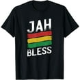 thumbnail image 1 of Rasta Jah Bless - Rastafarian Rasta Gift Rastafarianism T-Shirt, 1 of 4