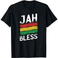 thumbnail image 1 of Rasta Jah Bless - Rastafarian Rasta Gift Rastafarianism T-Shirt, 1 of 5