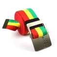 thumbnail image 1 of Rasta Jamaican RGY Canvas Belt with Styilish Buckle, 1 of 5