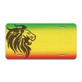 thumbnail image 1 of Rasta Lion Aluminum License Plate| License Plate 12" X 6" Fits Any Car, Truck, SUV, RV, or Trailer | Made in The USA, 1 of 3