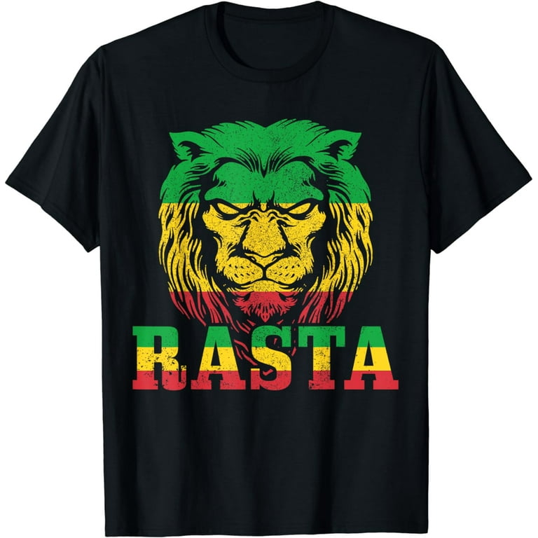 Reggae Rasta Lion - Rastafarian - Jamaican - Music T-Shirt Reggae Rasta Lion - Rastafarian - Jamaican - Music T-Shirt