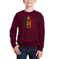 thumbnail image 1 of Rasta Lion - One Love - Boy's Word Art Crewneck Sweatshirt, 1 of 3