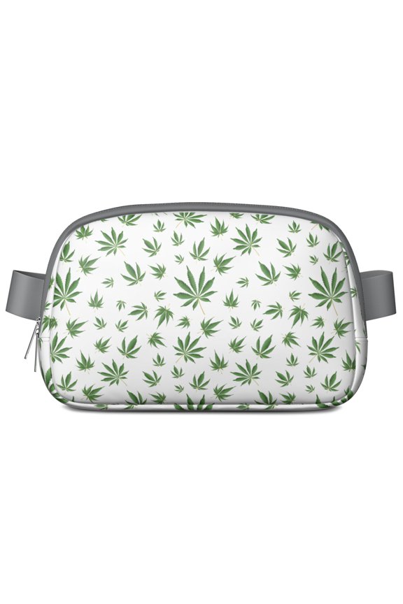 Rasta Marijuana Leaf Belt Bag for Women – Trippy Cannabis Leaf Sling Bag with Mesh Compartments & Durable Buckle – Water-Resistant Crossbody Hip Bag for Everyday Use