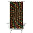 thumbnail image 1 of Rasta Marijuana Leaf Shower Curtain - Colorful Weed Bathroom Decor, Fade-Resistant Fabric, 36x72 Inch, Includes 12 Rust-Resistant Hooks, 1 of 5