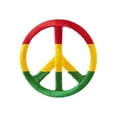 thumbnail image 1 of Rasta Peace Sign Patch, 1 of 1