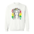 thumbnail image 1 of Rasta Portrait Sweatshirt Men -Image by Shutterstock, Male 4X-Large, 1 of 4