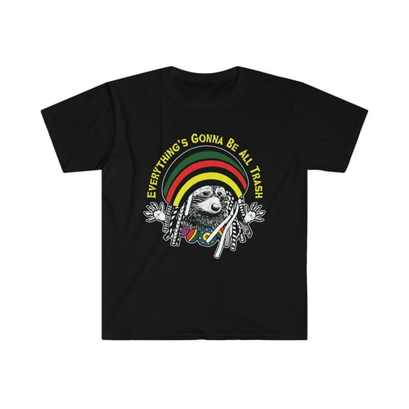 Rasta Raccoon Softstyle T-Shirt
