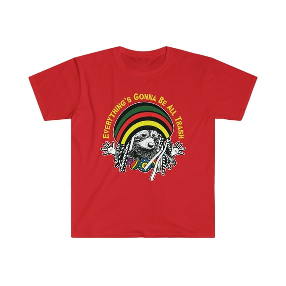 Rasta Raccoon Softstyle T-Shirt