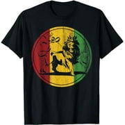 Rasta Rastafarian Rastafari Lion Reggae Jamaica Jamaican T-Shirt