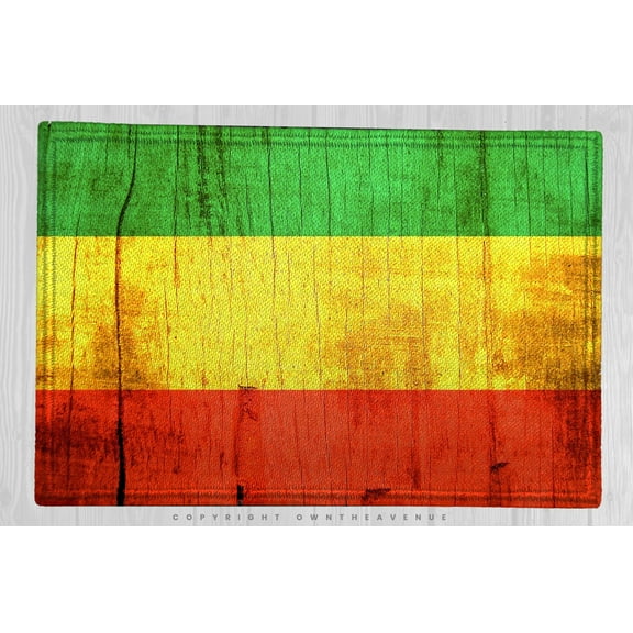 Rasta Rastafarian Vintage Style Iron On Patch