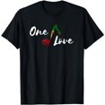thumbnail image 1 of Rasta Reggae Music Note One Love Rastafarian Lover T-Shirt, 1 of 5