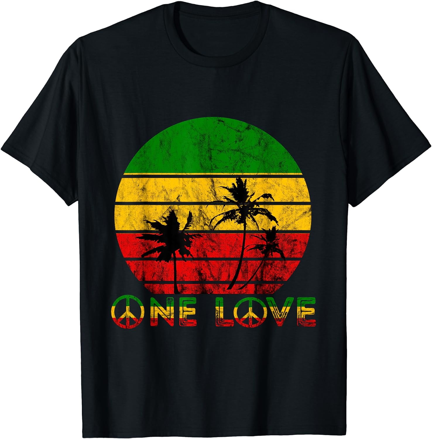 One Love T-Shirt Jamaican Reggae Rasta Vintage Clothing One Love T-Shirt Jamaican Reggae Rasta Vintage Clothing