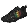 thumbnail image 1 of Rasta Shoes Men Women Reggae Sneakers Breathable Casual Sport Tennis Running Shoes Black Size 9.5, 1 of 5