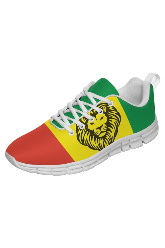 Rasta Shoes Men Women Reggae Sneakers Breathable Casual Sport Tennis Running Shoes White Size 4