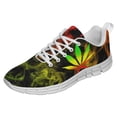 thumbnail image 1 of Rasta Shoes Men Women Reggae Sneakers Breathable Casual Sport Tennis Running Shoes White Size 8, 1 of 5