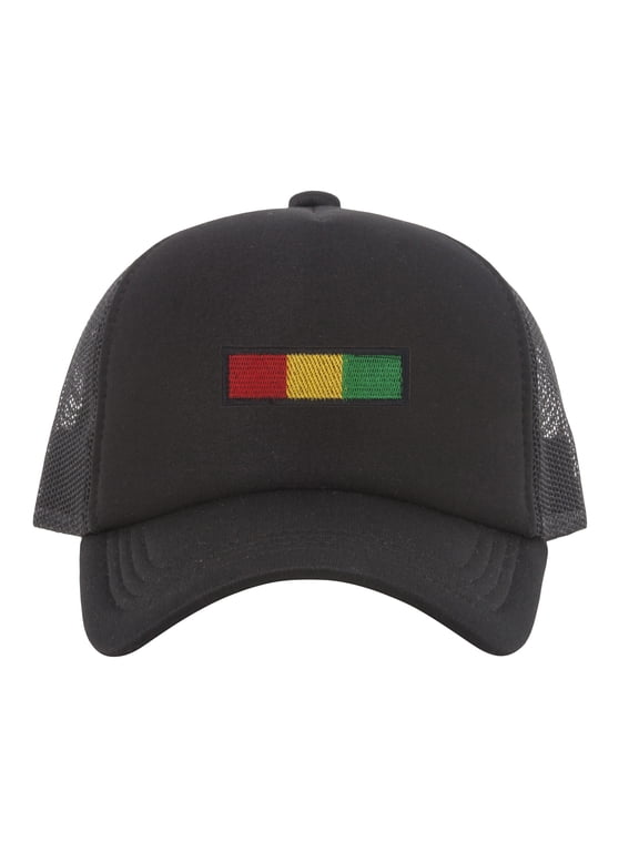 Rasta Stripe Trucker Hat
