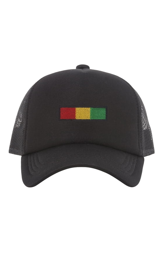 Rasta Stripe Trucker Hat