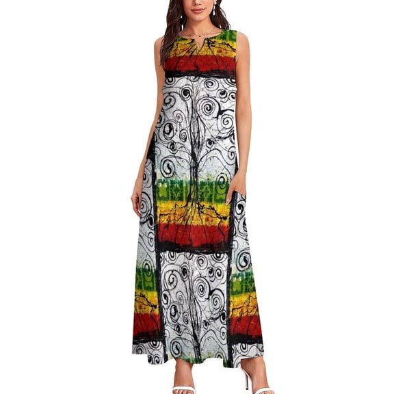 Rasta Tree Long Dress summer clothes Evening dresses Prom gown elegant dresses for women