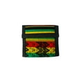 thumbnail image 1 of Rasta Tribal Print Striped Pattern Material Slim Soft Trifold Wallet Coin Purse with Card Slots - Unisex Fashion Handmade Bags Boho Travel Accessories, 1 of 3