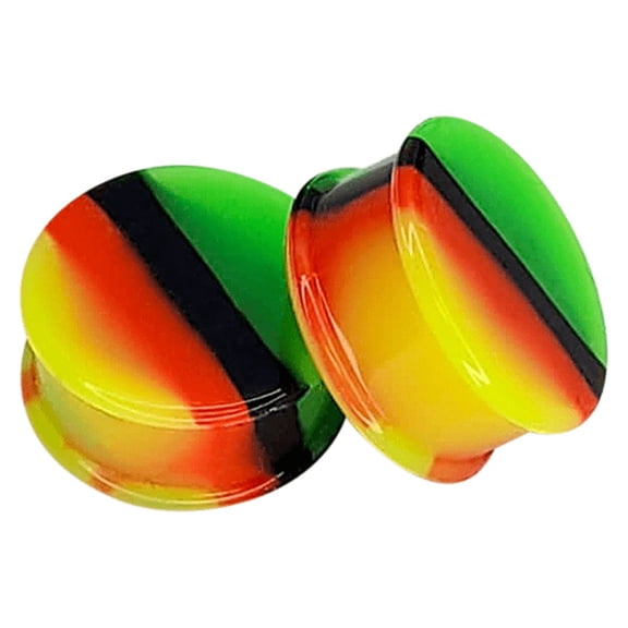 Rasta Tye Dye Silicone Ear Plugs