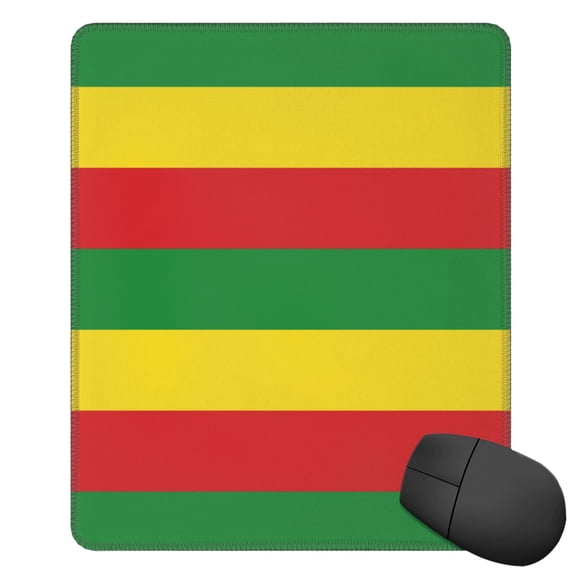 Rastafari Flag Square Mousepad Non Slip Rubber Base Mouse Mat For Office Laptop 11.8"X9.8" Inch