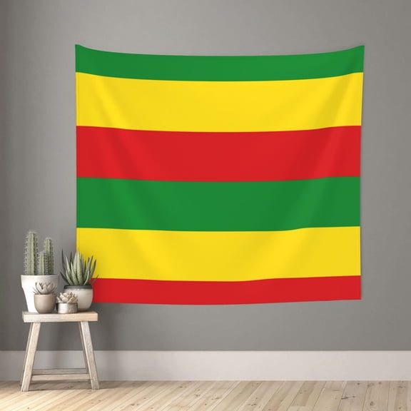 Rastafari Flag Tapestry Colorful Wall Tapestry Aesthetic Tapestry Wall Hanging 60x51inch