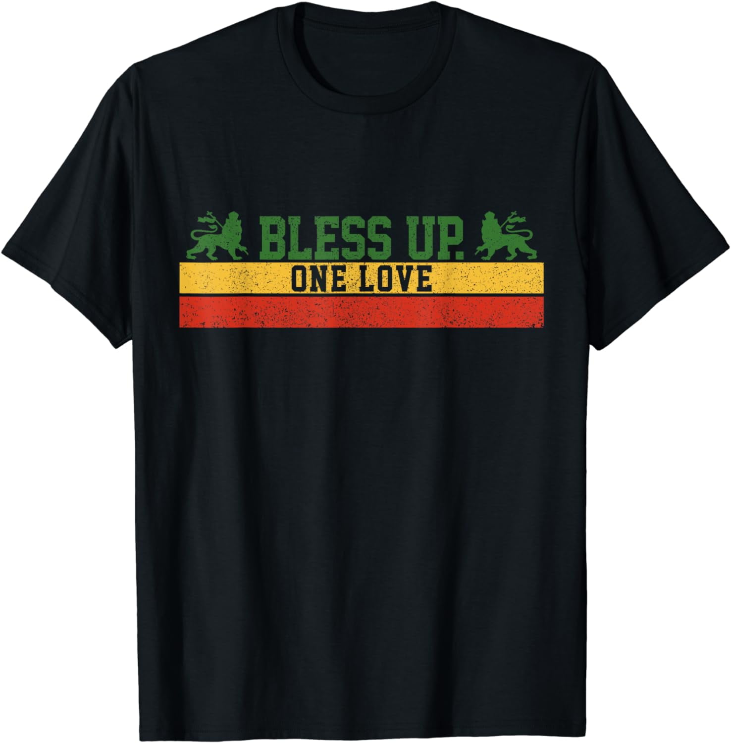 Rastafari Reggae Music Bless Up Dub Dancehall Rasta Gift T-Shirt ...