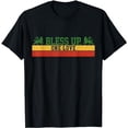 thumbnail image 1 of Rastafari Reggae Music Bless Up Dub Dancehall Rasta Gift T-Shirt, 1 of 5
