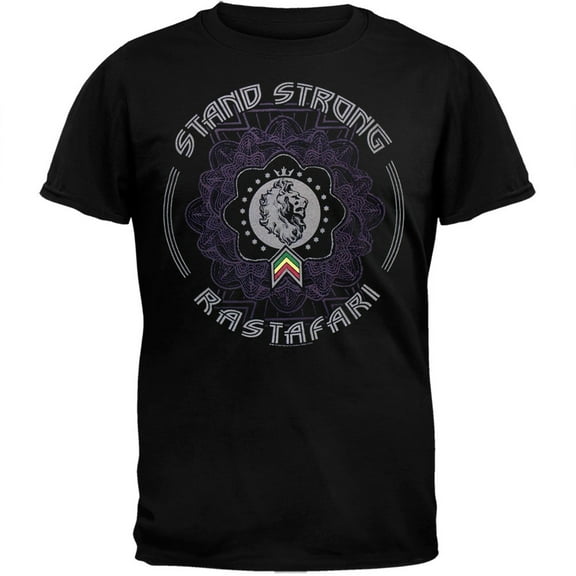 Rastafari - Stand Strong Adult Soft T-Shirt - X-Large