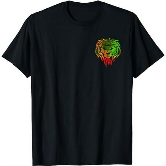 Rastafarian Roots Reggae Lion Rasta Ethiopian Lion Of Judah T-Shirt