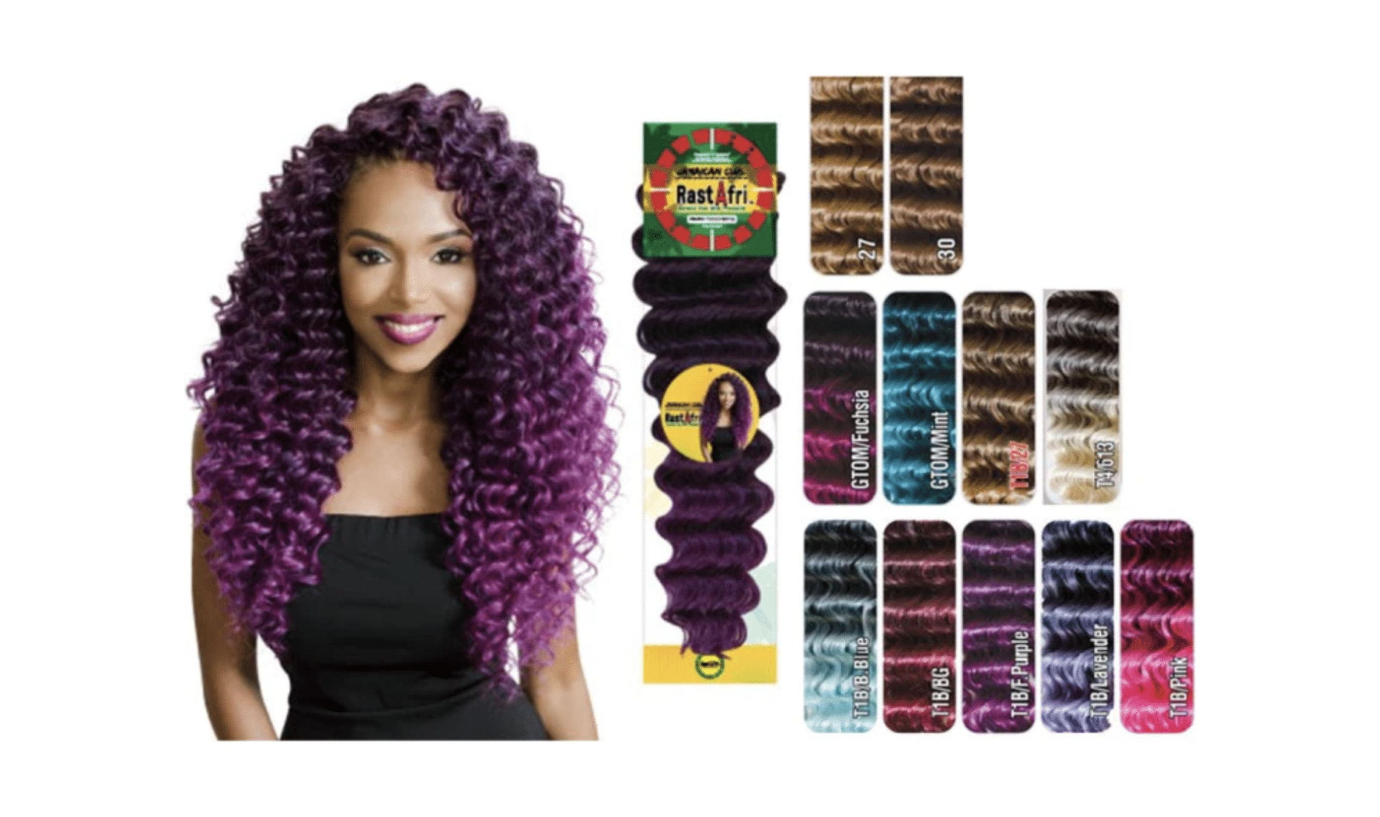 Rastafri Jamaican Curl Kanekalon And Toyokalon 3 PACK (1) - Walmart.com