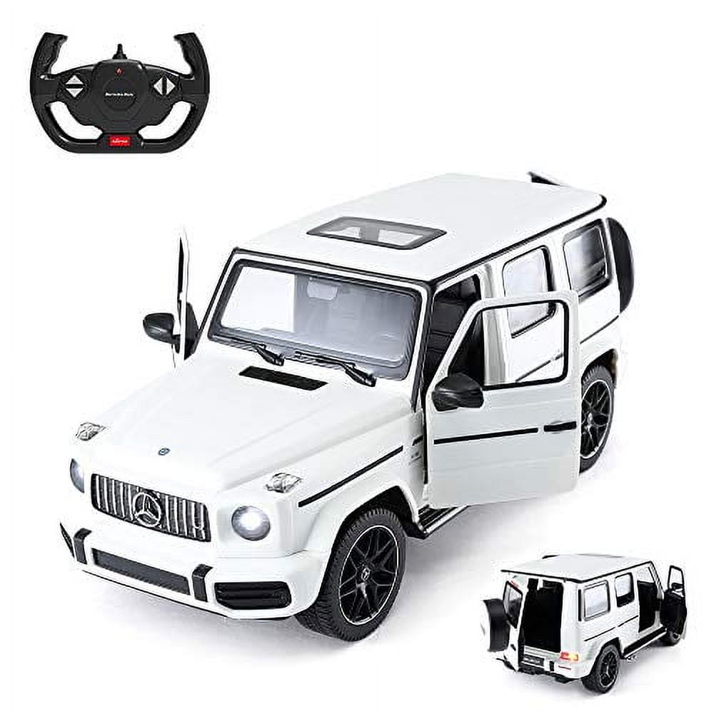 Rastar Mercedes- AMG G63 Radio Control Cars with LED Lights, White, 2.64 lbs