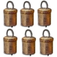 thumbnail image 1 of Rastogi Handicrafts Bell 1 inch high Pack of Six bells, Iron Bells with Metal Striker Wedding Patio Church Bell (6 BELLS), 1 of 4