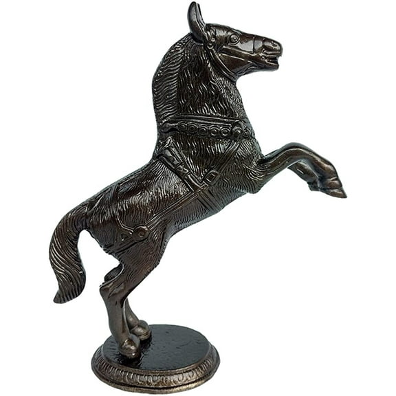 Rastogi Handicrafts Home Decor Horse Statue Figurine Gift Item Jumping Horse 10 Inch Height
