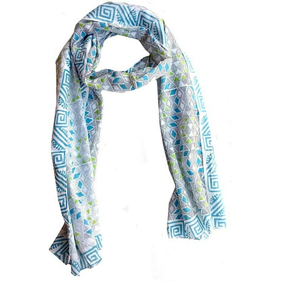 Rastogi Handicrafts Sarong cum Scarf for women mini Stoll for girls hand block printed 70x20 inch(27 scarf)