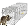 thumbnail image 1 of Rat Cat Trap, iMounTEK Mouse Traps, Humane Live Animal Trap Cage, 32X7X7inch, Work for Indoor and Outdoor, Catch and Release Stray Cats,Squirrels and Rodents(Silver), 1 of 7