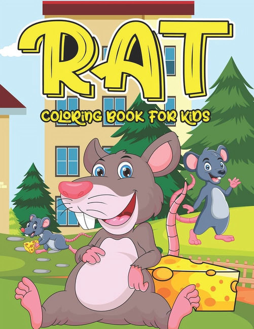 Rat Coloring Book For Kids: A Children Animal Activity Rat Coloring ...
