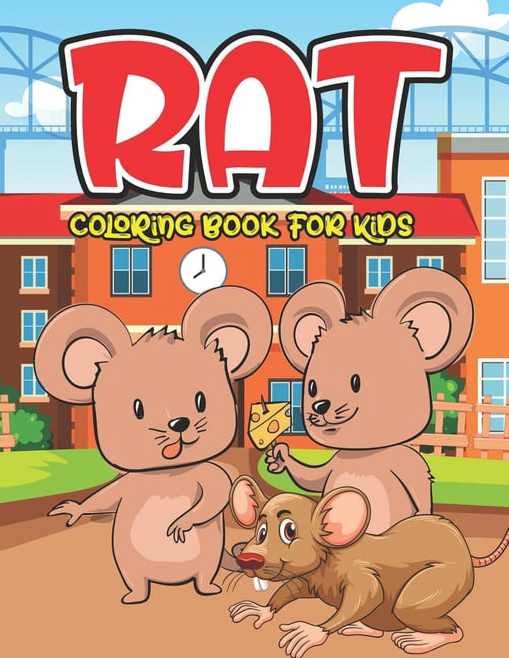 Rat Coloring Book For Kids: A Fantastic Rat Coloring Book With Fun And ...